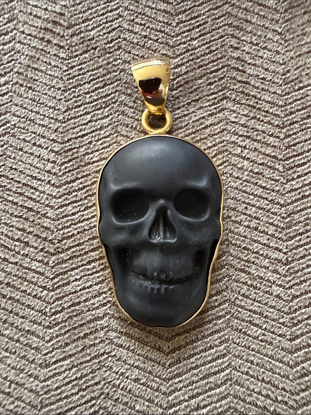 Charles Albert Black Skull Pendant - NEW!